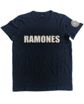 Ramones - Logo and Presidential Seal Applique (Navy Blue) (Embellished) (tričko)