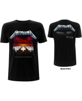 Metallica - Master of Puppets Tracks (Black) (Back Print) (tričko)