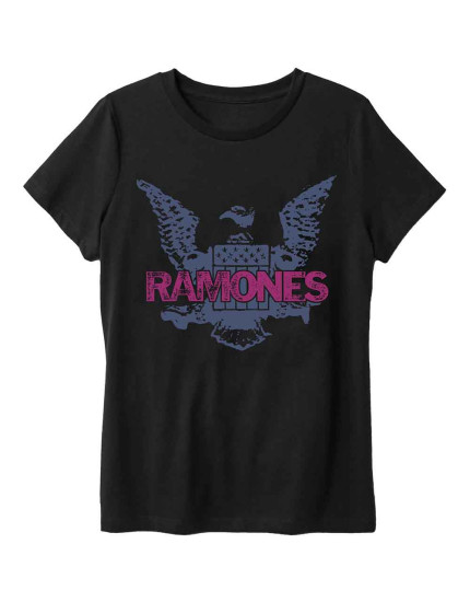 Ramones - Purple Eagle (Black) (tričko) obrázok 1