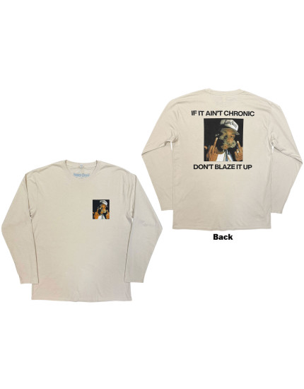 Snoop Dogg - Middle Finger (Sand) (Back Print) (Long Sleeve) obrázok 1