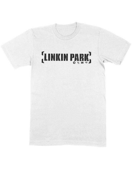 Linkin Park - Bracket Logo (White) (tričko) obrázok 1