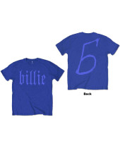 Billie Eilish - Billie 5 (Blue) (Back Print) (tričko)