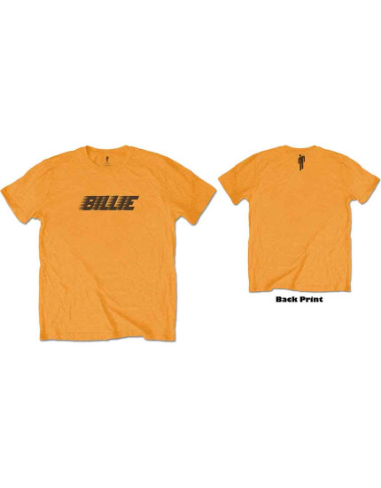 Billie Eilish - Racer Logo and Blohsh (Orange) (Back Print) (tričko) obrázok 1