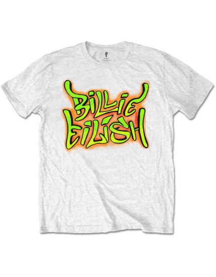Billie Eilish - Graffiti (White) (dětské tričko) obrázok 1
