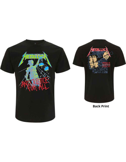 Metallica - And Justice For All Original (Black) (Back Print) (tričko) obrázok 1