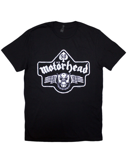 Motorhead - 50 Years Ace Wings Emblem (Black) (tričko) obrázok 1