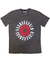 Soundgarden - Circle Logo (Stone Wash) (Charcoal Grey) (tričko)