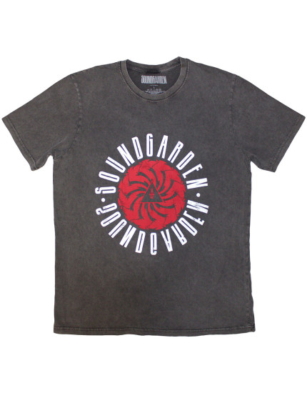 Soundgarden - Circle Logo (Stone Wash) (Charcoal Grey) (tričko) obrázok 1