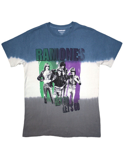 Ramones - Hey Ho Retro (Blue) (Wash Collection) (tričko) obrázok 1