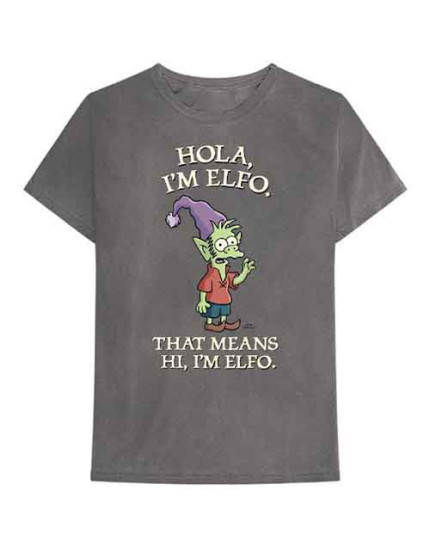 Disenchantment - Hola Im Elfo (Charcoal Grey) (tričko) obrázok 1