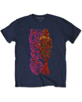 Billie Eilish - Neon Logo and Billie (Navy Blue) (tričko)