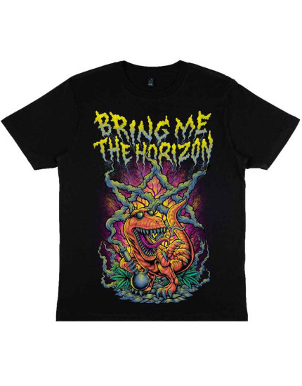 Bring Me The Horizon - Smoking Dinosaur (Black) (tričko) obrázok 1