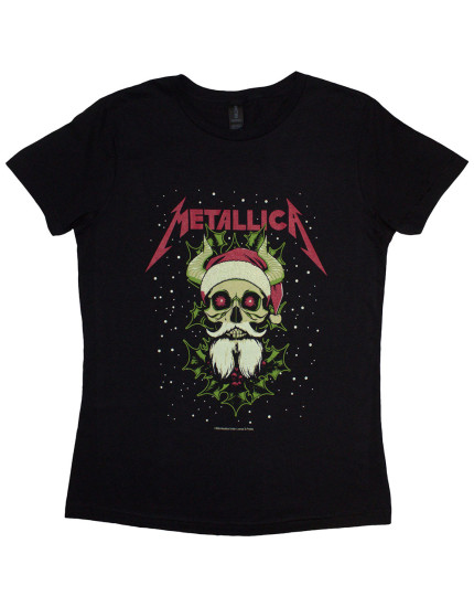 Metallica - Santa Horns (Black) (dámské tričko) obrázok 1