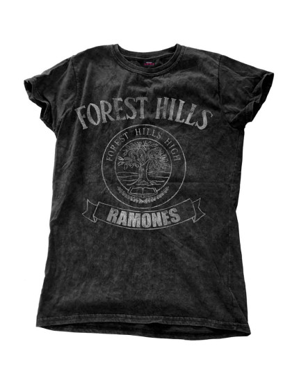 Ramones - Forest Hills Vintage (Black) (Wash Collection) (dámske tričko) obrázok 1