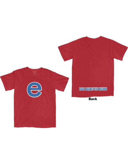 Rage Against The Machine - Big E (Red) (Back Print) (tričko) obrázok 1
