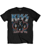 KISS - Alive In '77 (Black) (tričko)