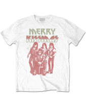 KISS - Merry Kissmas (White) (tričko)