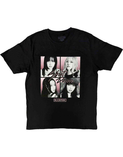BlackPink - Shut Down Photo Grid (Black) (tričko) obrázok 1