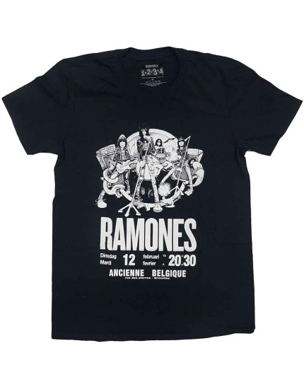 Ramones - Belgique (Black) (tričko) obrázok 1