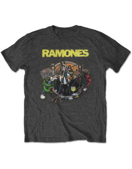 Ramones - Road to Ruin (Charcoal Grey) (tričko) obrázok 1