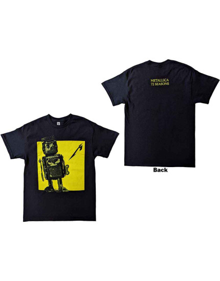 Metallica - 72 Seasons Burnt Robot (Black) (Back Print) (tričko) obrázok 1