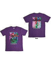 KISS - End Of The Road Colour Pop (Purple) (Back Print) (tričko)