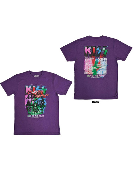 KISS - End Of The Road Colour Pop (Purple) (Back Print) (tričko) obrázok 1