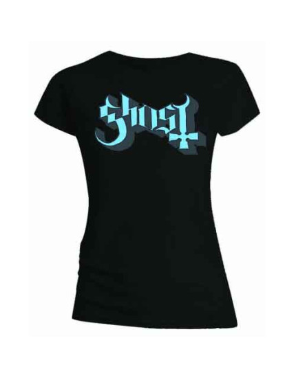 Ghost - Blue and Grey Keyline Logo (Skinny Fit) (dámske tričko) obrázok 1