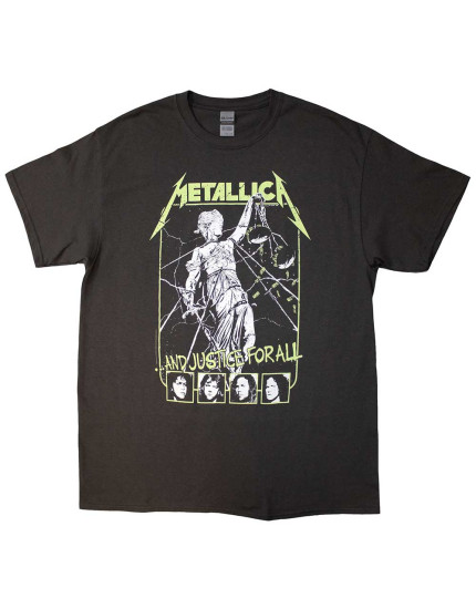 Metallica - Justice Faces (Charcoal Grey) (tričko) obrázok 1