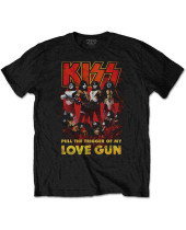 KISS - Love Gun Glow (Black) (tričko)