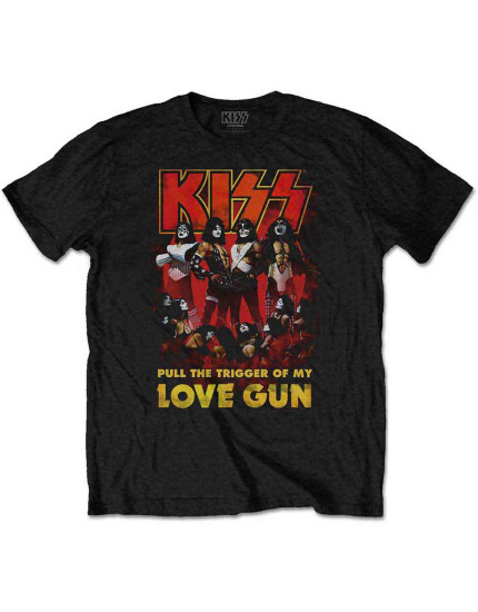 KISS - Love Gun Glow (Black) (tričko) obrázok 1