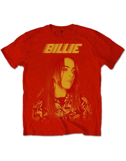 Billie Eilish - Racer Logo Jumbo (Red) (tričko) obrázok 1
