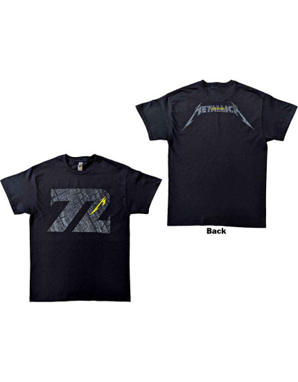 Metallica - 72 Seasons Charred Logo (Back Print) (tričko) obrázok 1