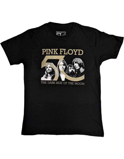 Pink Floyd - Band Photo and 50th Logo (Black) (tričko) obrázok 1