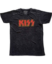 KISS - Classic Logo (Wash Collection) (tričko)