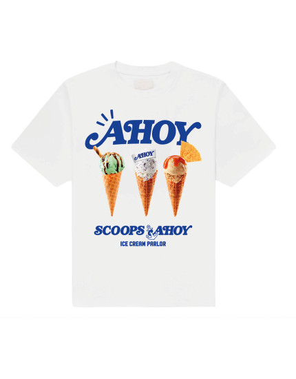 Stranger Things - Scoop Ahoy (White) (tričko) obrázok 1