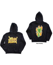 Billie Eilish - Airbrush Flames Blohsh (Dark Grey) (Back Print) (mikina)