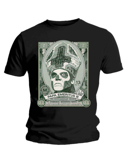 Ghost - Papa Cash (Black) (tričko) obrázok 1