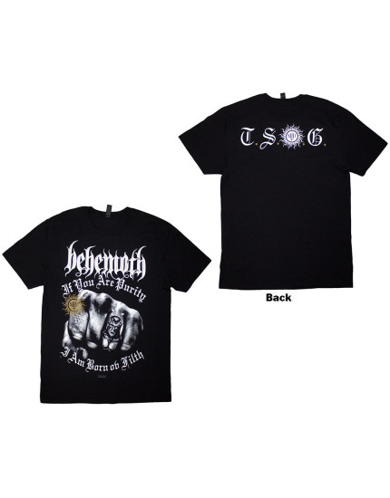 Behemoth - The Shit Ov God Purity Fist (Back Print) (tričko) obrázok 1
