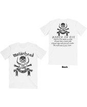 Motorhead - March or Die (White) (Back Print) (tričko)