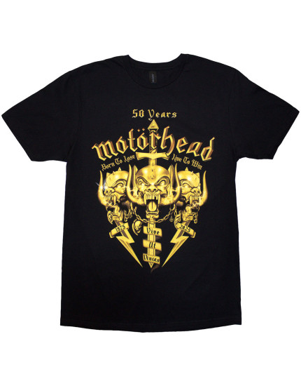 Motorhead - 50 Years Swords and Warpig (Black) (tričko) obrázok 1