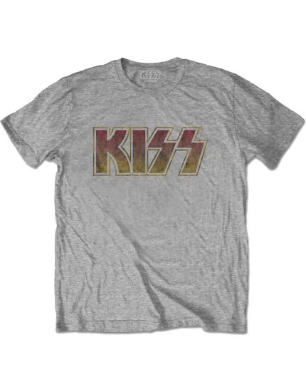 KISS - Vintage Classic Logo (Grey) (tričko) obrázok 1