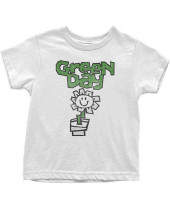Green Day - Flower Pot (White) (dětské tričko)