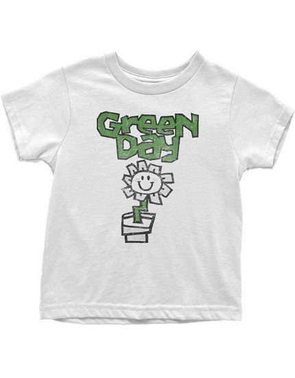 Green Day - Flower Pot (White) (dětské tričko) obrázok 1