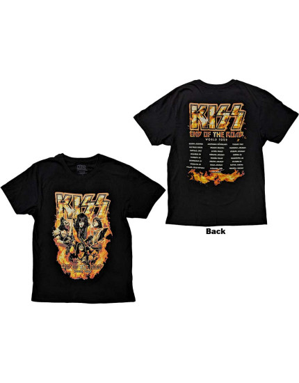KISS - End Of The Road Tour Orange (Back Print) (tričko) obrázok 1