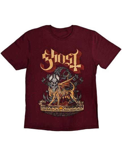 Ghost - Firemilk (Maroon Red) (tričko) obrázok 1