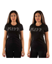 KISS - Logo (Black) (Embellished) (dámské tričko)