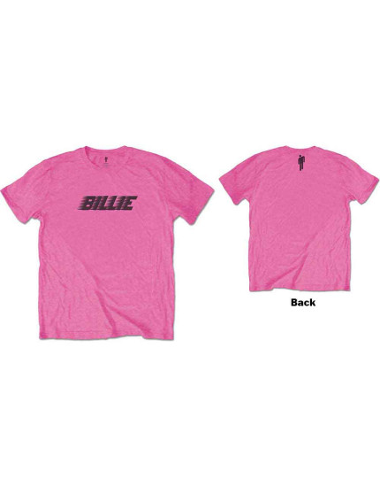 Billie Eilish - Racer Logo and Blohsh (Pink) (Back Print) (dětské tričko) obrázok 1