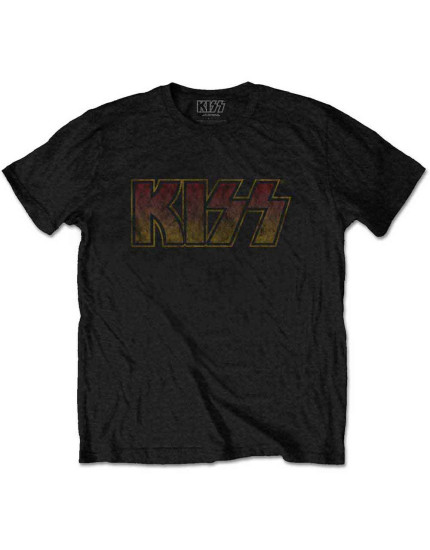 KISS - Vintage Classic Logo (Black) (tričko) obrázok 1