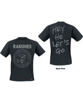 Ramones - Seal Hey Ho (Black) (Back Print) (tričko)